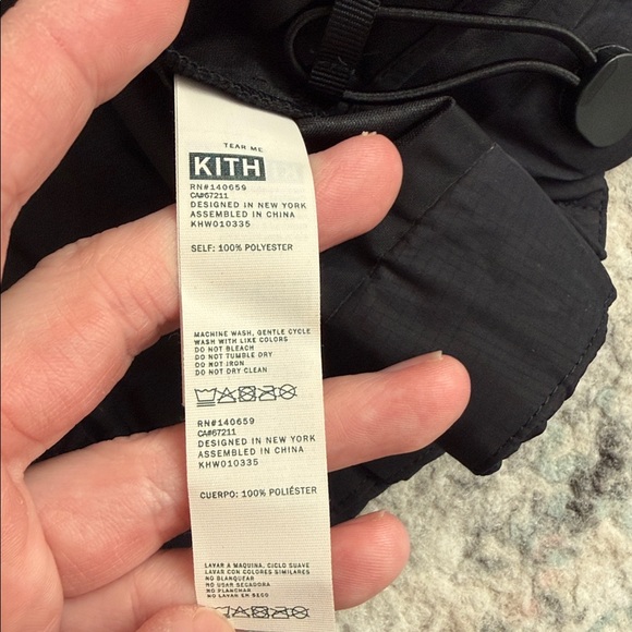 Kith Performance Binx Bolero Track Jacket in Black Size Small - Picture 9 of 14